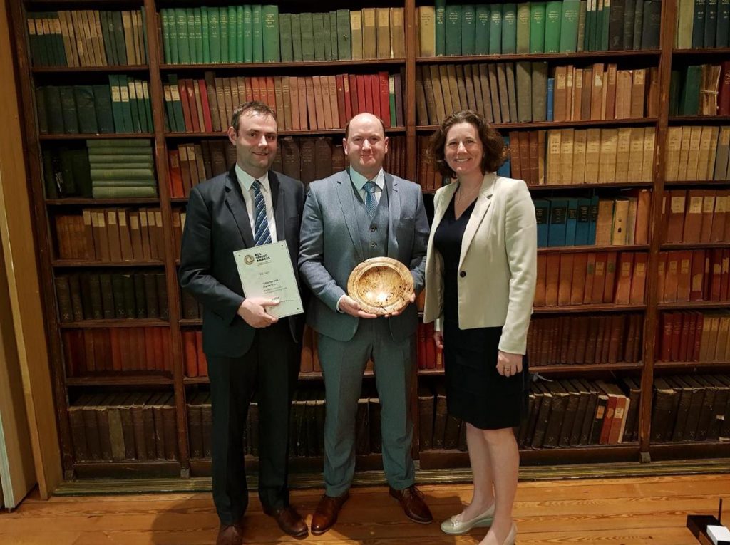 Picture of Coillte staff accepting RDS forestry awards