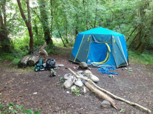 Discarded items at Wicklow Mountains National Park