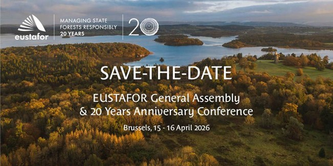 Save the date notice for Eustafor General Assembly and 20 year conference
