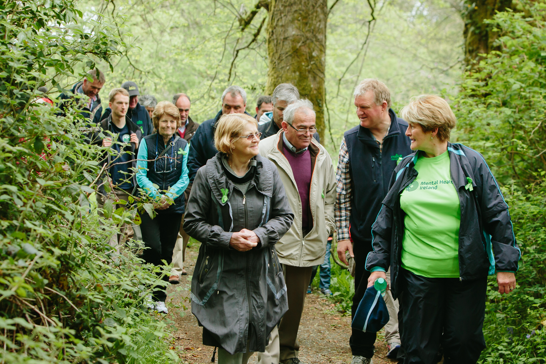 People enjoying a walk in Coillte forests