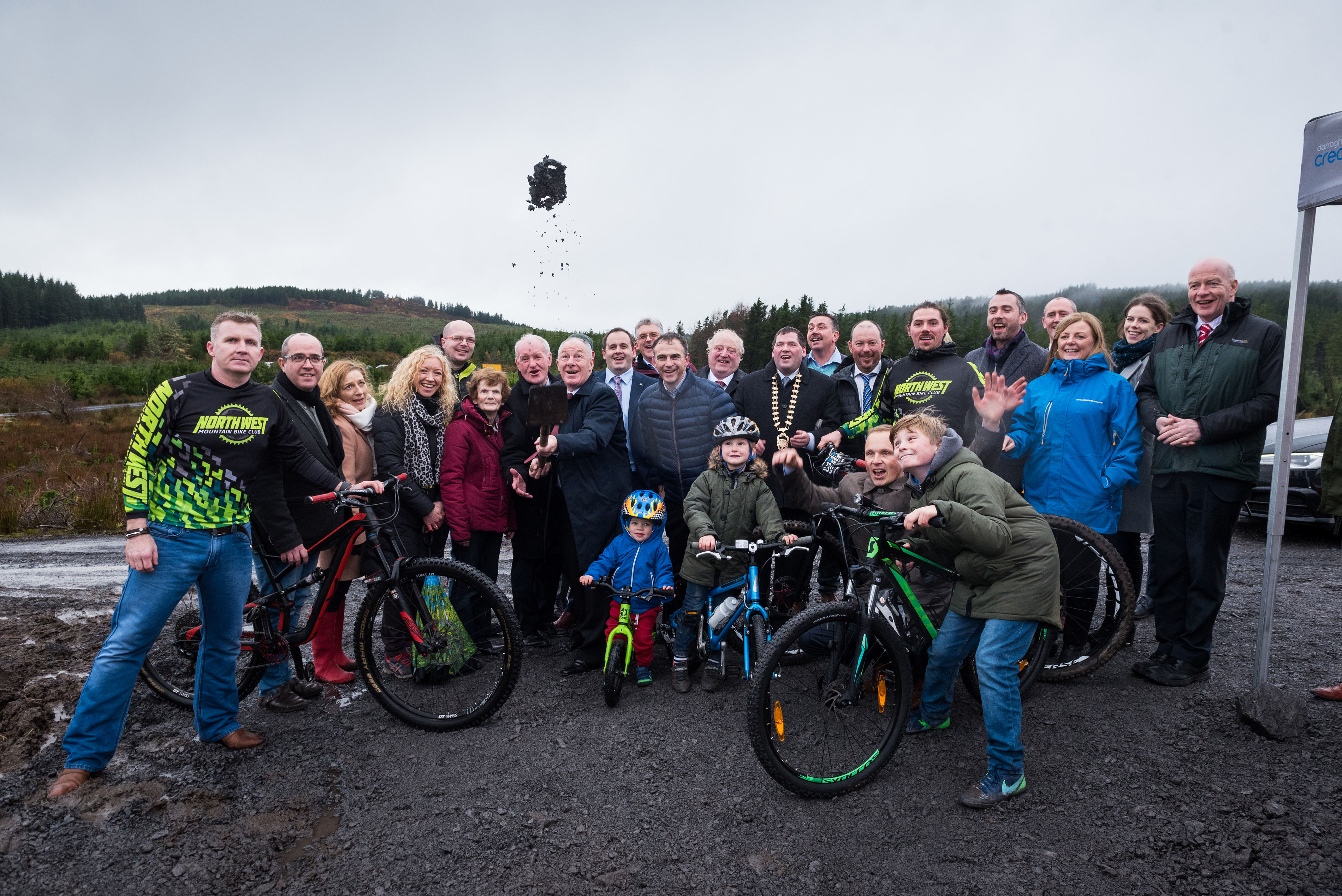 Coillte Coolaney Mountain Bike Centre Minister turns sod on Coillte's newest mountain bike development