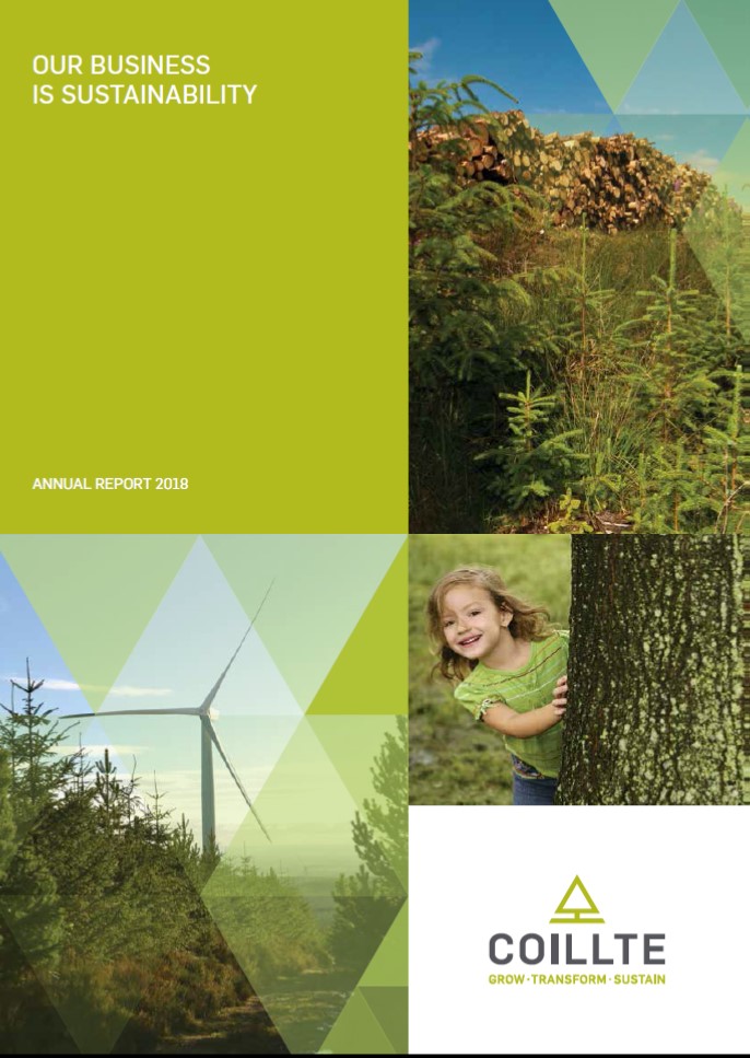 Cover Photo Coillte Annual Report 2018 Cover page and our vision