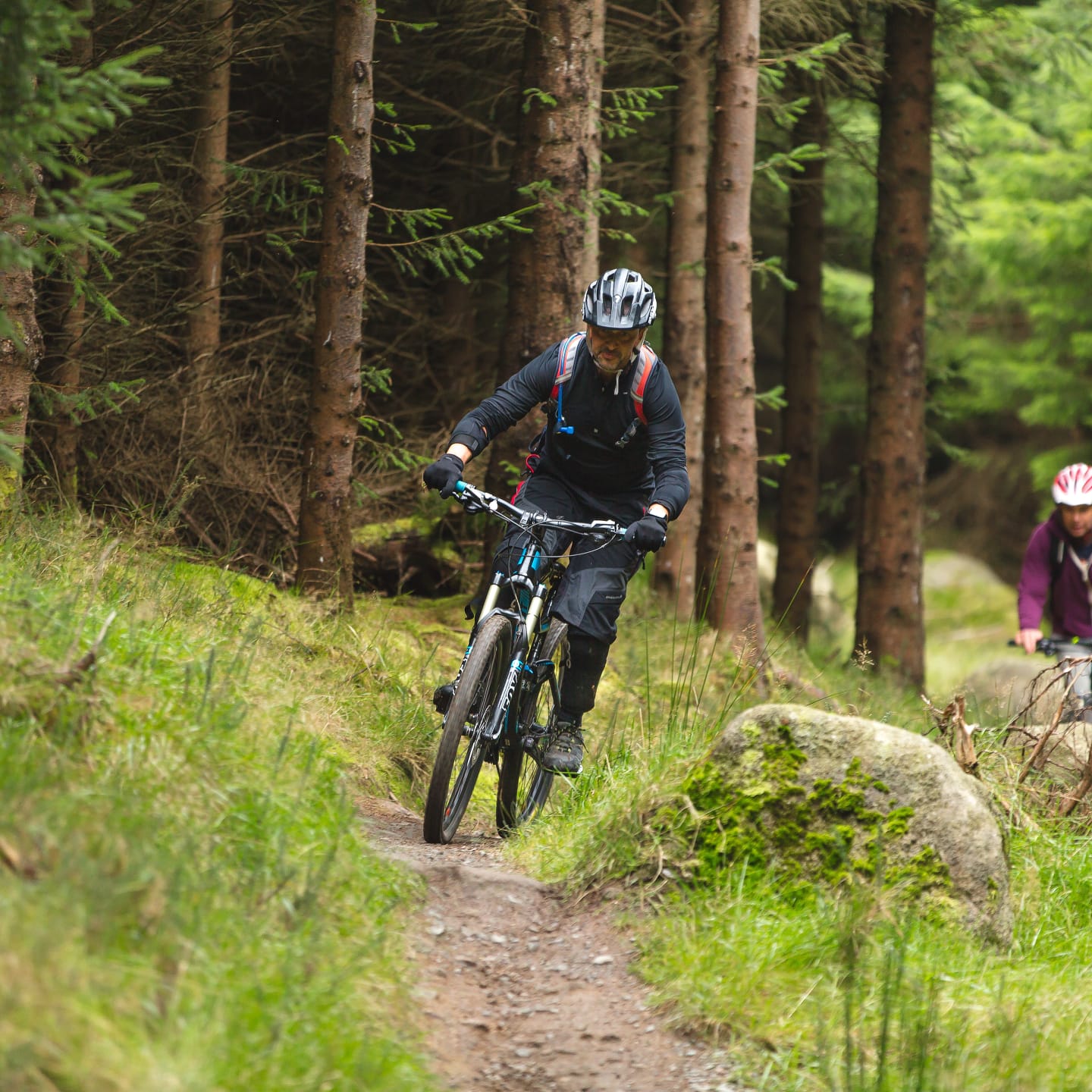 Coillte’s Biking blitz 2020 Mountain biker riding through forest