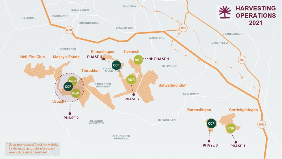 2021 Harvesting Operations Map