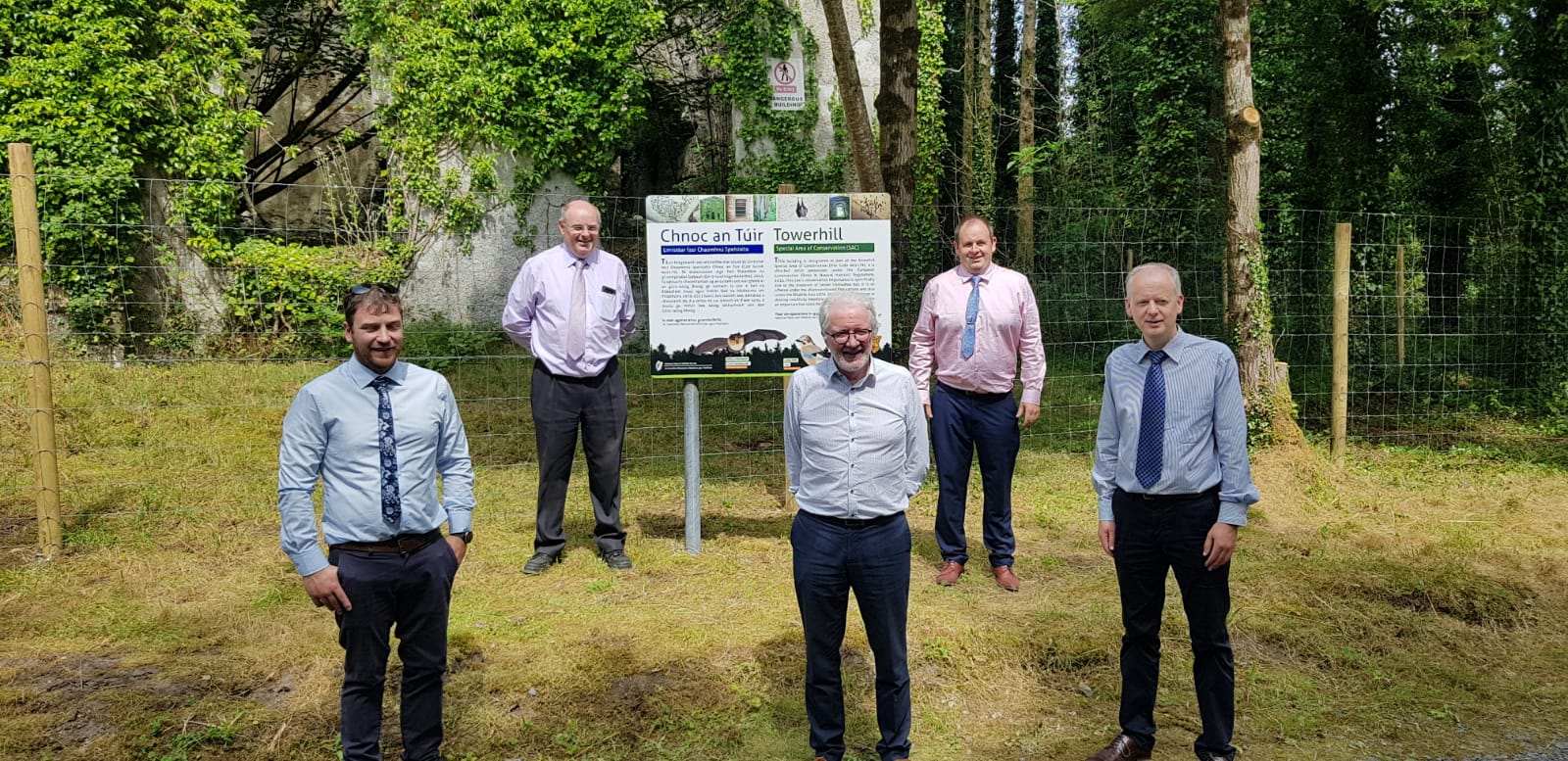 Coillte, NPWS & Mayo CoCO Strategic partnership at Moorehall Picture of Coillte, NPWS & Mayo CoCo staff at launch of new Moorehall partnership