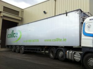 Coillte truck delivering biomass to customers