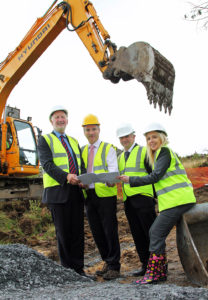 Picture of Coillte and Cavan Burren staff at launch of development