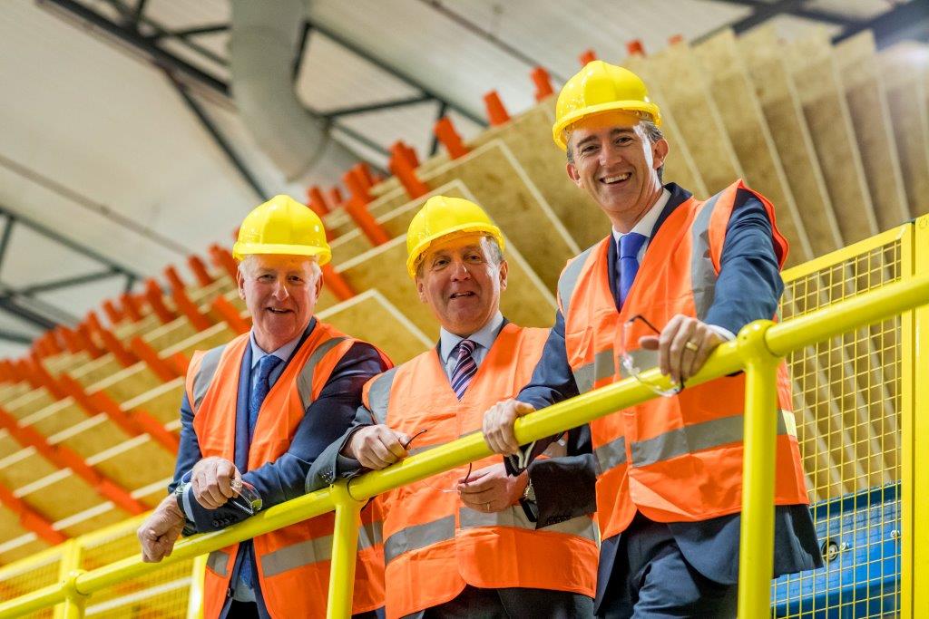 Picture of minister, coillte chairman and coillte ceo opening smartply