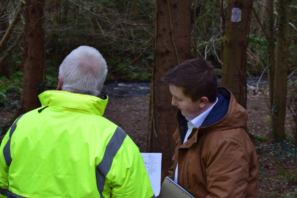 Pictur of student at work with Coillte