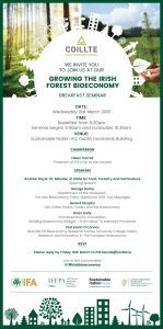 Poster of Coillte Forest Bioeconomy Seminar