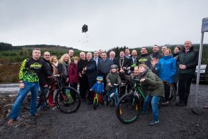 Minister turns sod on Coillte's newest mountain bike development