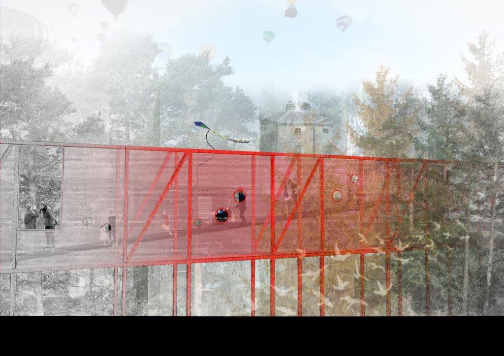 Conceptual drawing of Avondale House and Forest Park Treetop Walkway