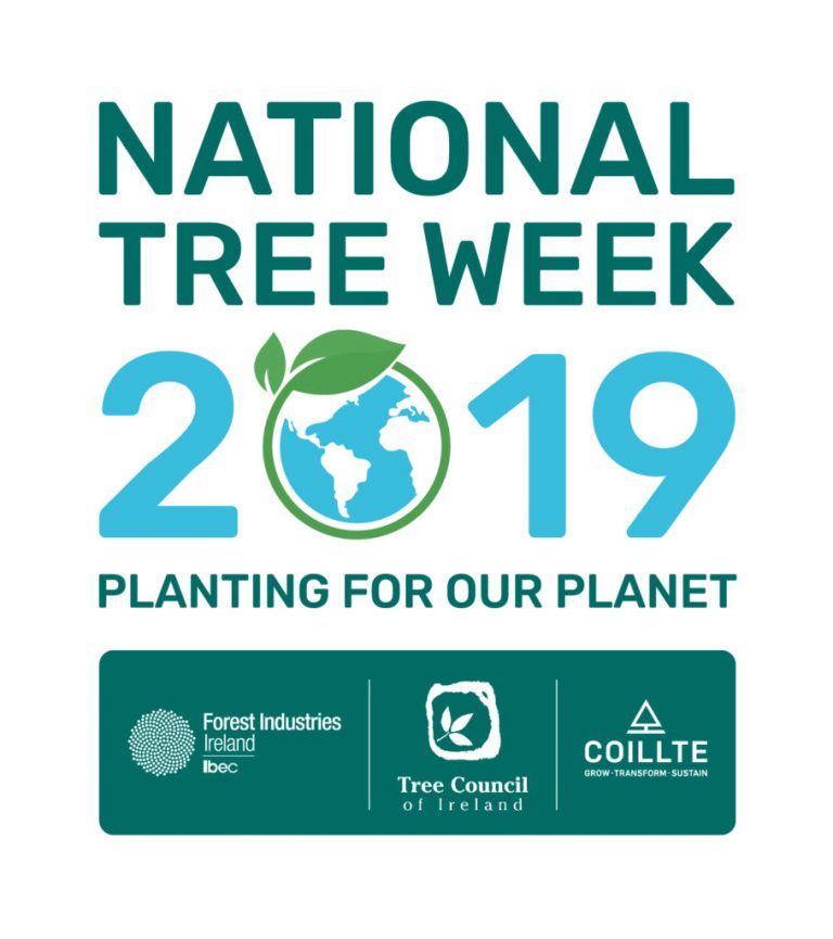 Logo for Tree Week 2019; planting for our planet