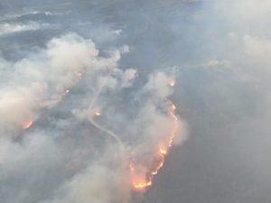 Aerila picture of Ballinamore forest fire