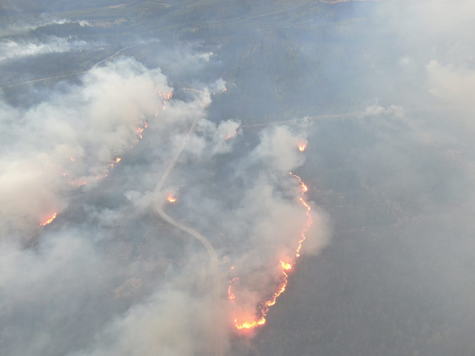 Aerila picture of Ballinamore forest fire