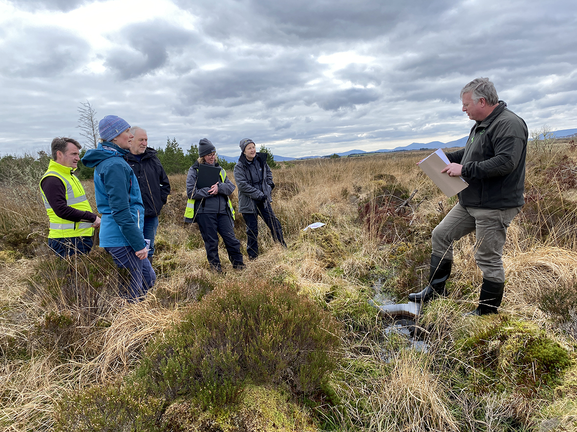 Scottish Peatland Experts visit Irish Blanket Bog Restoration Sites